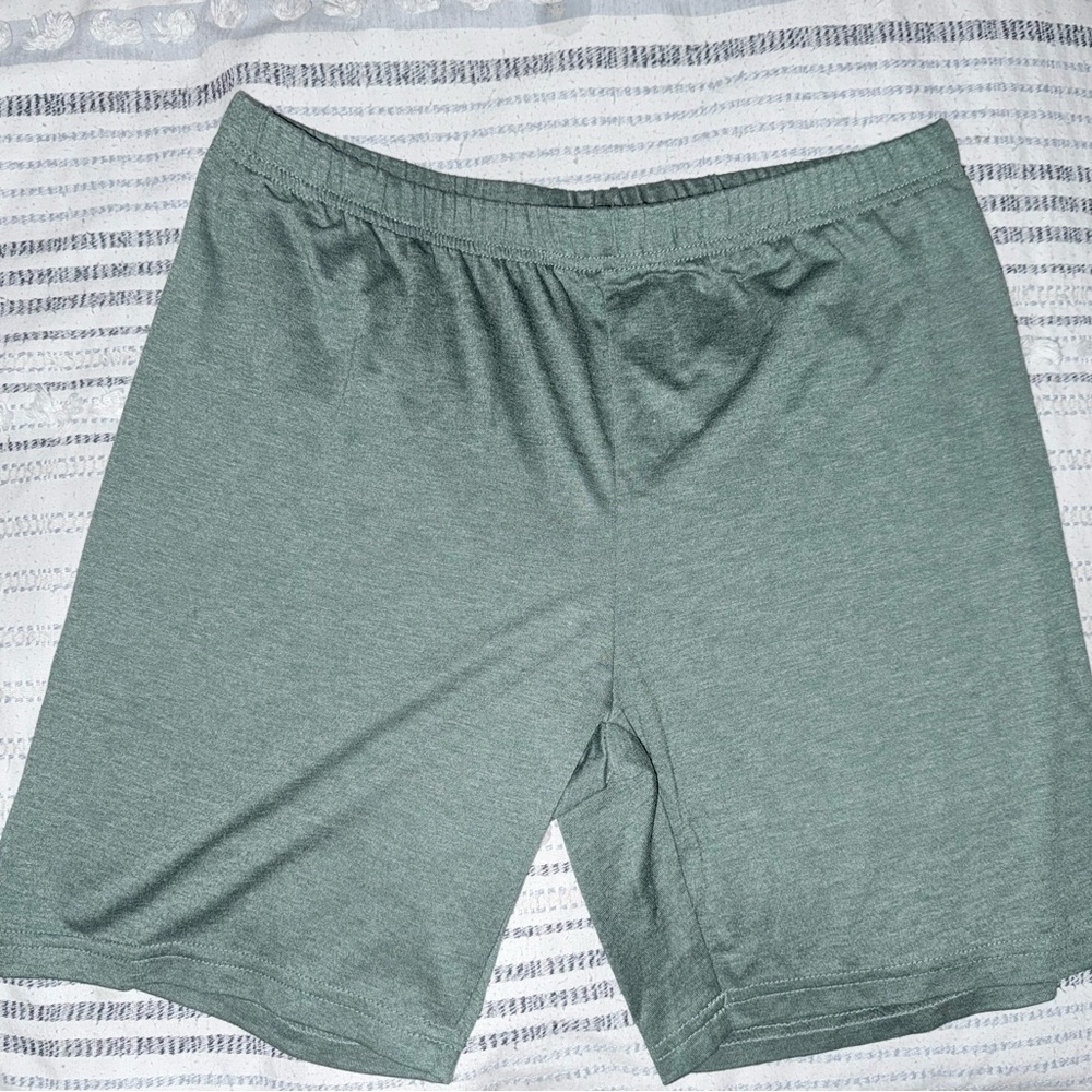 Women's Sage Green Bike Shorts